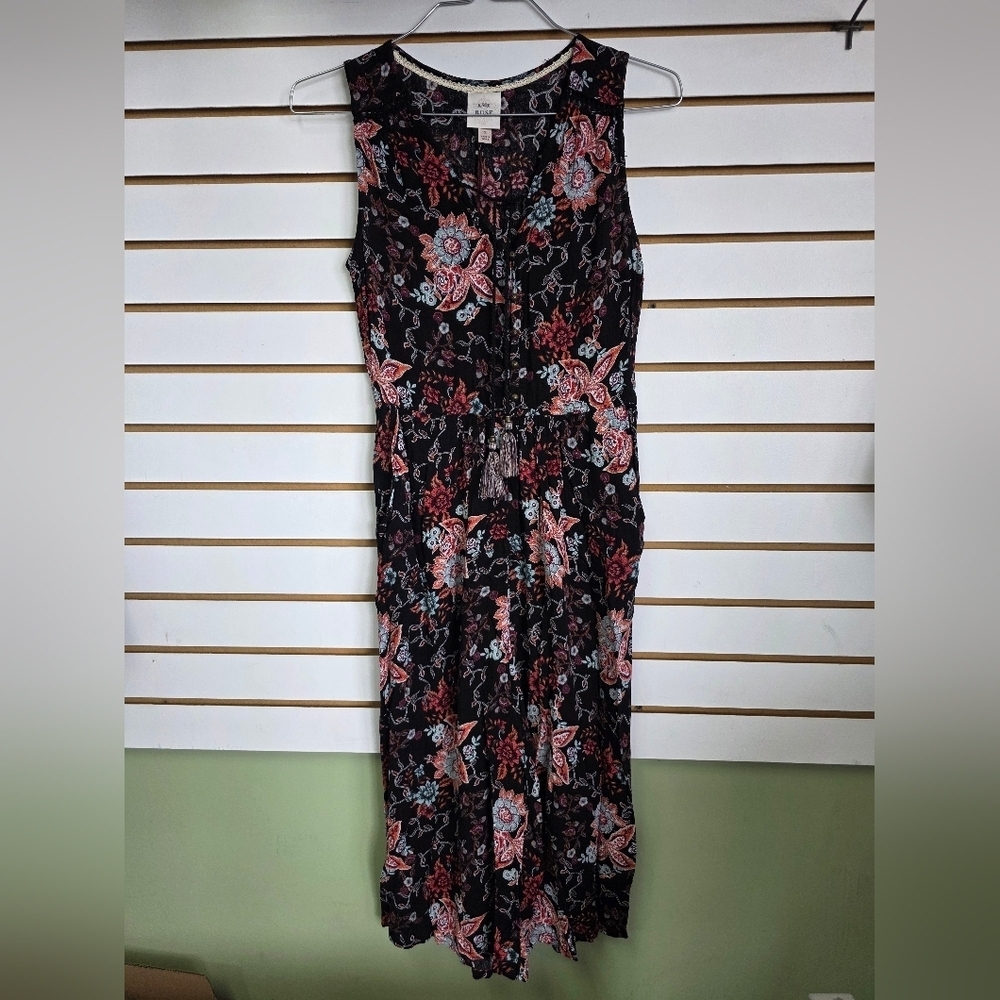 Floral Sleeveless Jumpsuit